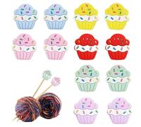 EHDWXVZM 12 Pezzi di Tappo per Lo Spillo A Maglia A Maglia, Accessori per Ago per Maglieria, Requisiti di Cucito, Tappo di Ago in Silicone, Protezione della Punta Dell'Ago.