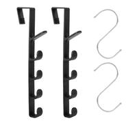 EHDWXVZM 2 ganci per porta, 2 ganci a S, piccoli ganci, ganci per porta, appendiabiti da porta, appendiabiti da porta, gancio per porta asciugamani, gancio per porta del bagno