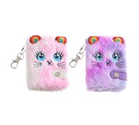 EHDWXVZM 2 Pezzi di Grazioso Libro di Peluche, Diario per Bambini, Mini Quaderno, Regalo per Ragazze, Taccuino per Bambini.