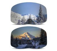 EHDWXVZM 2 Pezzi di Occhiali da Sci Copertura Protettiva, Accessori per Occhiali da Sci, Copertura Protettiva Anti-Scratch, Attrezzatura da Sci.