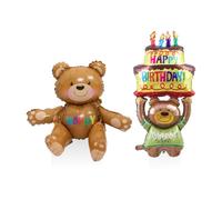 EHDWXVZM 2 Pezzi di Palloncini da Orso Cartoni Animati, Palloncini di Compleanno, Decorazioni per Feste, Palloncini Creativi Dolci.