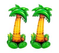EHDWXVZM 2 Pezzi, Palloncini di Palma di Cocco, Palloni Cinematografici in Alluminio Creativo, Spiaggia Hawaiana -Hintergund -Requisiti, Decorazione Festiva per Feste di Compleanno.