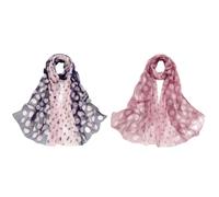 EHDWXVZM 2 Pezzi Sciarpa In Chiffon, Accessori Per Donne, Sciarpa Morbida E Leggera, Elee Sciarpa Decorativa, Accessori Per Abbigliamento.
