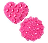 EHDWXVZM 2 Pezzi Ventoso, Adesive In Silicone, Portacellulare, Cuore, Rotonde Per Cellulare
