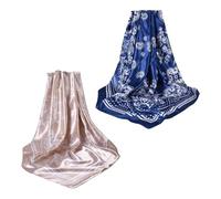 EHDWXVZM 2 Sciarpe di Seta da Donna, Hijab Satinato