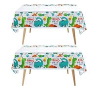 EHDWXVZM 2 tovaglie dinosauri, tovaglie animali dei cartoni animati, decorazioni per la tavola, tovaglie decorazioni per feste, tovaglie pieghevoli