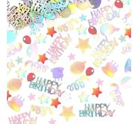 EHDWXVZM 200 Pezzi Decorazioni da Tavolo Coriandoli, Decorazione del Tavolo di Compleanno, Laser -Tisch -Tisch -Kfetti, Paillettes di Palloncini, Coriandoli da Festa.