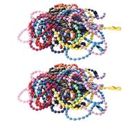 EHDWXVZM 200 Pezzi di Catene di Perline Ondulate Colorate, Catene di Palline con Fibbia, Catene di Perline Pendenti Fatte a Mano, Catene di Gioielli, Adatte per l'artigianato Fai-da-Te