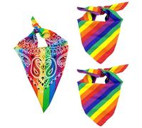 EHDWXVZM 3 Pezzi Di Fasce Per Capelli Arcobaleno, Accessori Di Abbigliamento, Accessori Per Capelli Arcobaleno, Sciarpe Quadrate Colorate, Fasce Per Sciarpe