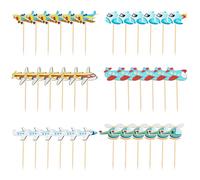 EHDWXVZM 36 Pezzi Di Inserti Per Torte Per Aeroplani, Decorazioni Per Cupcake E Torte A Tema Aeroplano, Accessori Per Feste Di Compleanno