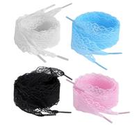 EHDWXVZM 4 Paia Con Lacci Colorati Di Dolci, Lacci Da 120 Cm, Lacci Da Sneaker, Lacci, Lacci, Lacci, Lacci Elastici.