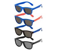 EHDWXVZM 4 Pezzi Occhiali da Sole Blu per Bambini, Occhiali da Sole per Bambini 6 Anni, Occhiali da Sole Polarizzati per Bambini, Regali per Bambini, Regali per Ragazze di 12 Anni