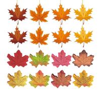EHDWXVZM 400 Foglie d'Acero Simulate, 8 Pezzi di Foglie d'Acero, Foglie Autunnali Artificiali, Decorazioni Autunnali, Artigianato con Foglie Fai da Te, Oggetti di Scena per La Fotografia