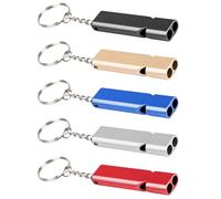 EHDWXVZM 5 Fischietti in Metallo, Fischietto da Campeggio, Fischietto D'Emergenza, Portachiavi Fischietto, Fischietto Portatile da Esterno