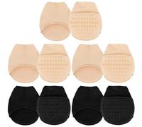 EHDWXVZM 5 paia di cuscinetti per piedi in spugna, calzini da donna, calzini da balletto con tacco alto, multicolore, Small/Medium