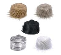 EHDWXVZM 5 Pezzi di Nastri di Peluche Rotoli di Tessuto in Pelliccia Sintetica Decorazione di Abbigliamento Fai da Te Artigianato in Tessuto di Peluche Strisce di Pelliccia Sintetica Fai da Te