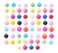 EHDWXVZM 60 Campanelle Piccole, Campanelle Pendenti per Animali Domestici Fai da Te, Accessori Pendenti in Metallo, Campanelle per Artigianato, Adatte per Decorazioni Domestiche (Colori Casuali)