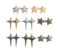 EHDWXVZM 8 paia di cinturini in vita per jeans, cinturini in vita a stella, jeans con bottoni regolabili, bottoni a stella, cinturini in vita, bottoni in denim con stella