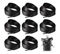 EHDWXVZM 8 Pezzi Di Lacci Larghi Neri, Lacci Di Raso, Accessori Per Sneaker, Laccioni Semplici E Versatili.