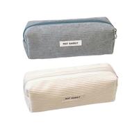 EHDWXVZM Astuccio in velluto a coste da 2 pezzi, astuccio per cancelleria da studio, astuccio semplice per cancelleria, astuccio per ragazze, materiale scolastico