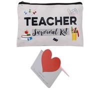EHDWXVZM Borsa di Tela Con Piccola Carta per Riporre Oggetti e Trucco dell'Insegnante - Regalo per Insegnanti