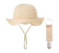 EHDWXVZM Cappello Da Bambino In Cotone Da 1 Pezzo E Clip Da 1 Pezzi, Cucciolo Di Sole Semplice, Cappello Di Pescatori Morbido, Forniture Per La Vestaglia Per Bambini.