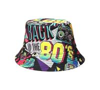 EHDWXVZM Cappello Da Sole In 1 Parte, Cappello Retrò Degli Anni '80, Cappello Da Secchio, Cappello Da Pesca Hip-Hop, Cappello Da Estate, Cappello Da Festa Di Carnevale.