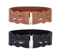 EHDWXVZM Cintura Da 2 Pezzi, Sigillatura In Vita Elastica, Cintura Regolabile Per Donne, Cintura Elastica Per Donne, Cinture Di Abbigliamento Per Donne.