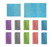 EHDWXVZM Confezione da 8 Panni per La Pulizia dei Vetri, Panno Morbido per Gli Occhiali, Panno per La Pulizia degli Specchi, Panno per La Pulizia con Bordi Seghettati (Colori Casuali)