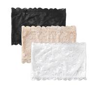 EHDWXVZM Fascia Senza Spalline in 3 Pezzi, Top Senza Spalline, Reggiseno Senza Spalline da Donna, Reggiseno in Pizzo, Reggiseno a Fascia da Donna, Reggiseno Senza Spalline Senza Cuciture
