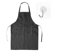 EHDWXVZM Grembiule A Righe 1 Pezzo, Gancio 1 Pezzo, Grembiule Impermeabile E Antimacchia, Grembiule Con Tasche, Grembiule Con Lacci, Grembiule Da Cucina, Tuta Antiolio Da Cucina