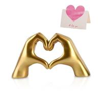 EHDWXVZM Ornamento Con Gesto d'Amore, Biglietto d'Auguri, Statua da Scrivania a Forma di Cuore, Regalo di Nozze Romantico