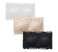 EHDWXVZM Reggiseno a Fascia Senza Spalline 3 Pezzi, Top da Donna, Reggiseno Senza Schienale