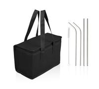 EHDWXVZM Set Borsa Termica per il Pranzo Con Contenitore in Acciaio Inossidabile - A Prova di Perdite