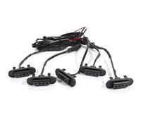 EHDXGGEK Luce di marcia diurna a LED da 5 pezzi compatibile con Ford Bronco Badlands, Wildtrak, Everglades e First Edition(5pc Smoked Amber)