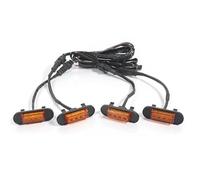 EHDXGGEK Luce di marcia diurna a LED da 5 pezzi compatibile con Ford Bronco Badlands, Wildtrak, Everglades e First Edition(4pc Yellow Amber)