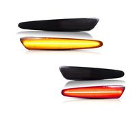 EHDXGGEK Luci di posizione anteriori/posteriori a LED color ambra/rosso compatibili con indicatori direzione Chevrolet Corvette C6 2005-2013, parafanghi svasati(4pcs Amber Red)
