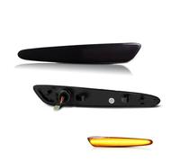 EHDXGGEK Luci di posizione anteriori/posteriori a LED color ambra/rosso compatibili con indicatori direzione Chevrolet Corvette C6 2005-2013, parafanghi svasati(2pcs Front Amber)