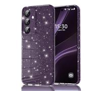 Eherui Custodia per Samsung Galaxy A56 5G con glitter, in silicone e TPU, anti-impronte, antiurto, sottile, antigraffio e custodia protettiva per Samsung A56, viola scuro