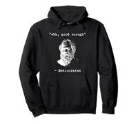 Ehhh, Good Enough Mediocrates Greca Divertente filosofia Socrate Felpa con Cappuccio