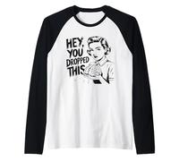 Ehi, hai lasciato cadere questa intelligenza sarcastica retrò del cervello Maglia con Maniche Raglan