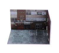 EHJRE 1/64 Scena di Parcheggio Sfondo Paesaggio Action Figure Auto Pressofusa