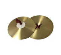 EHJRE 2 Pcs Cymbals Cymbals Tradizionale a Percussione Piattano Robusto con Leghe Strumenti Cinghia per Band Show, 18 Inch