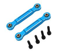 EHJRE 2 Pezzi di Fissaggio del Telaio Dell'auto RC, Bielle RC, Biella dello Sterzo Anteriore, Biella Fissa, Bielle dello Sterzo Anteriore per, Blu Argento