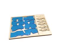 EHJRE Acquario in Legno, Giocattolo Puzzle Prescolare per Adulti E