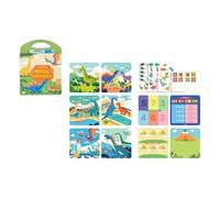 EHJRE Album di Pittura Ad Acqua Dranazione Delle Tavolette Lezioni Utili Giocattoli Educativi Book per Il Disegno Dell'acqua per Feste di Regali per Vacanze, Dinosauro, Taglia unica bambino