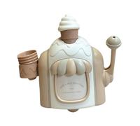 EHJRE Bagnoschiuma Giocattolo Schiuma di Ghiaccio Simpatico Bagnomaria Giocattolo Gelato Fai Finta di Fare Una Torta Playset per Bambini, Giallo, Taglia unica bambino