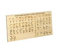 EHJRE Braille Alphabet And Numbers Board Braille Grafico Books Educational Strumento di Insegnamento a Punti Rialzati per Studenti Principianti