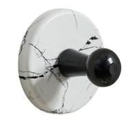 EHJRE Ganci a Ventosa per Il Montaggio a Parete Nella Zona D'ingresso, per Il Montaggio a Parete nel Bagno, Ganci per Doccia per Finestre in Vetro, Marmo bianco