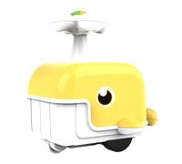 EHJRE Giocattolo per Auto Press And Go, Compatto, per Lo Sviluppo Cognitivo, per La Prima Infanzia, da Premere E Andare, Regalo di Compleanno PE, Giallo